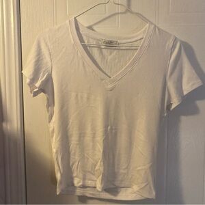 Haley & June Women White Short Sleeve Top L